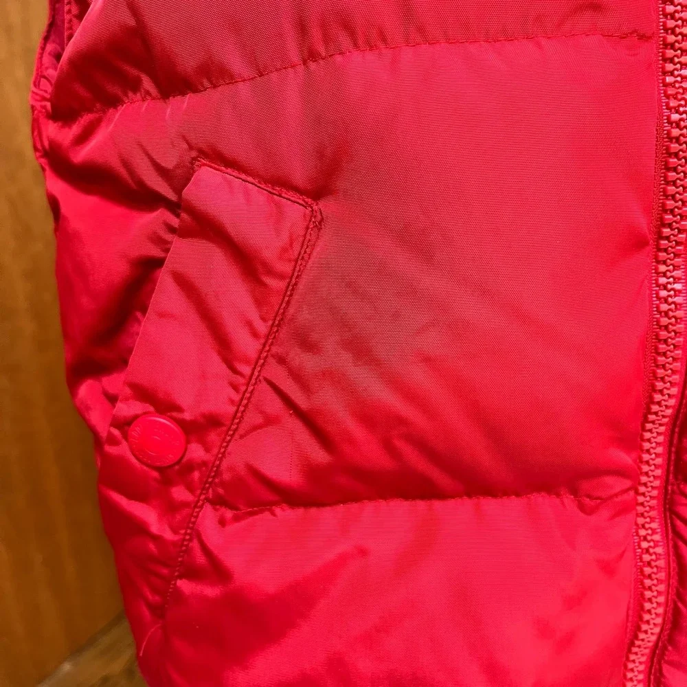 Vintage Eddie Bauer Womens Red Goose Down Puffer Vest‎ Quilted Sz Small WPL 9647